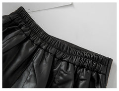 Autumn Winter New Style Children Foreign Style Korean Leather Skirt