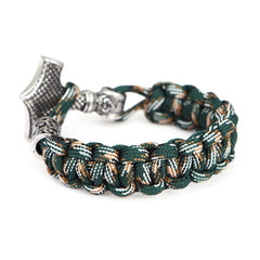 Stainless Steel Titanium Umbrella Rope Hand Braided Bracelet Men's Jewelry