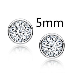 Celestial Sparkle™ | Personalized 925 Sterling Silver Moissanite Studs (0.5–2 Carat)