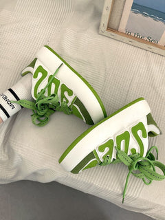 Red Retro Versatile Retro Raised Street Design Casual Sports Shoes
