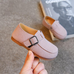 Children's Velcro Shallow Beanie Shoes Girls Daily Western Style Princess Shoes