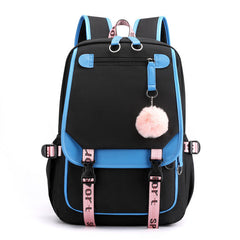 Luminous Usb Rechargeable Backpack  Student nylon
