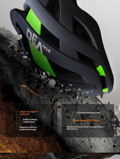 Bicycle Helmet Full Boud Edage Belt Fly Net Unisex Breathable Integrated Mountain Bike Riding Head
