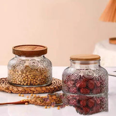Glass Storage Jar Snack Tea Household Sealed Bottles