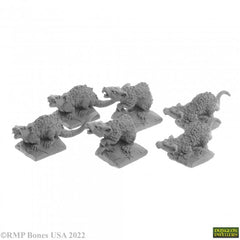 Bones Dungeon Dwellers: Giant Tomb Rats (6)