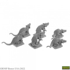 Bones Dungeon Dwellers: Giant Tomb Rats (6)