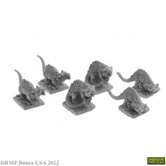 Bones Dungeon Dwellers: Giant Tomb Rats (6)