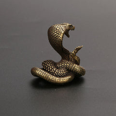 Pure Copper Zodiac Snake Tea Table Ornament