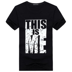 Men's  Plus Size Youth Half-Sleeved T-Shirt