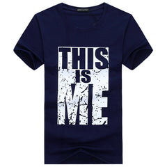 Men's  Plus Size Youth Half-Sleeved T-Shirt