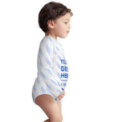 Create Your Own Soft And Skin-friendly Baby Cotton Long-sleeved Romper