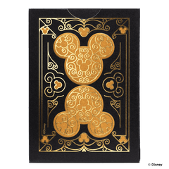 Disney Mickey Mouse inspired Black and Gold Playing Cards