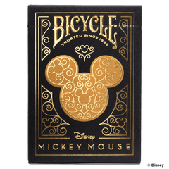 Disney Mickey Mouse inspired Black and Gold Playing Cards