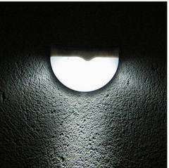 Solar semicircular wall light