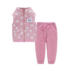 Children's vest two-piece baby cardigan vest set
