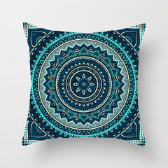Ethnic style mandala pattern religious ceremony belief polyester pillowcase