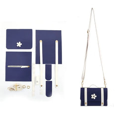 D0LF Beginners DIY Sewing Kit Crafting DIY Accessories Bag Handmade Bag British Cambridge Bag Portable Women's Shoulder Bag