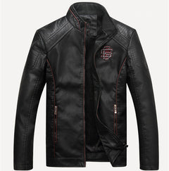 Casual non-iron processing leather clothing