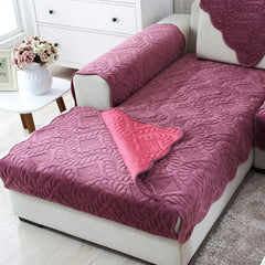 Plush non-slip sofa cushion