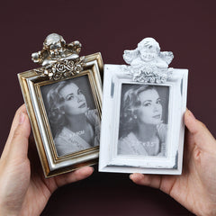 European style golden picture frame relief photo wall