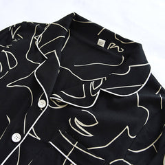 Thin Cardigan Plus Size Cotton Lapel Home Service