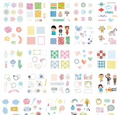 Gift box set sticker