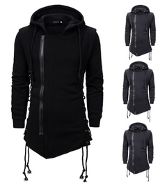 Plus Size Men's Hooded Loose Jacket