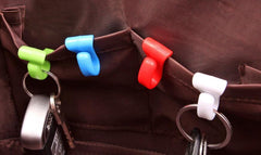 Colorful mini built-in bag clip organizer