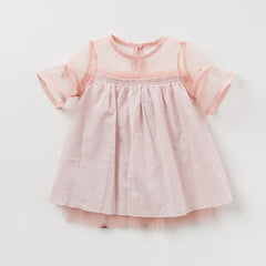 Orange Strawberry Embroidered Dream Gauze Skirt