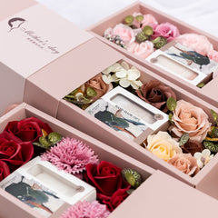 Rose Flower Soap Flower Gift Box Valentine's Day Gift Handmade Soap Hand Bouquet Flower Box
