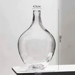 Big Glass Vase Living Room Dried Flowers Nordic Ins Style Glass