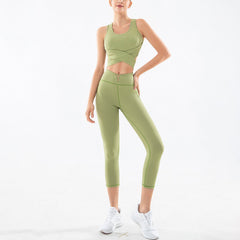 Two-piece yoga clothing suit