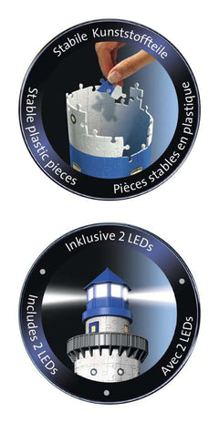 Puzzle: 3D Puzzle - Lighthouse Night Edition