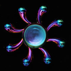 Electroplating colorful fingertip spinning top