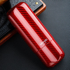 Two-pack Of Carbon Fiber Portable Cigar Tubes Gift Box