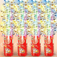 Fireworks Bubble Machine With 80ml Bubble Solution, Portable Automatic Bubble Machine With Lights And Closeable Music, Bubble Maker Toys For Kids Outside Activities Parties Wedding Christmas