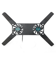 Rotatable USB Cooling Fan Pad 2 Fans Cooler Notebook Cooler Computer USB Fan Stand For 8-14pc Laptop PC Computer Peripherals