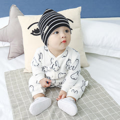 Autumn and winter flannel fleece warmth one-piece romper