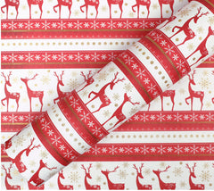 Golden powder cartoon Christmas wrapping paper gift box