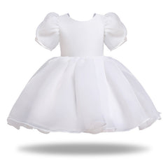 Girl's Dress Puffy Gauze Princess Dress Flower Girl Cute Gao Ding Little Host Piano Playing Performance Costumes