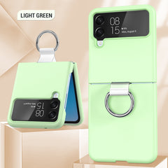Transparent Protective Case For Galaxy Zflip4 Fastened Ring
