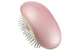 Portable negative ion anti-static straight hair vibration massage comb straight hair comb hair straightener hair comb dry battery