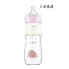 Wide caliber fast flushing bottle