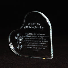 Heart-shaped crystal ornaments customization