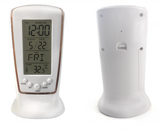 NOVA Multi-Function LED Digital Clock with Alarm, Temperature Display, and USB Charging Port