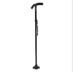 Luminous walking stick five section telescopic folding old tumbler magical aluminum alloy