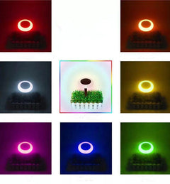 RGB round colorful solar lawn lights