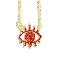 New Stylish charming Protection Jewelry | Mythical Eye Amulet with Pave Crystal Inlay For Women
