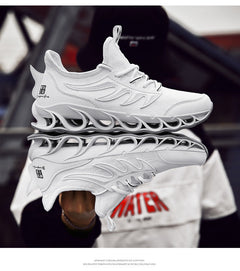 Shock-absorbing running shoes