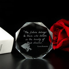 Inner Carved Crystal Paperweight